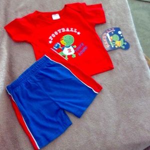 Little Beginnings 2 piece baby boy outfit